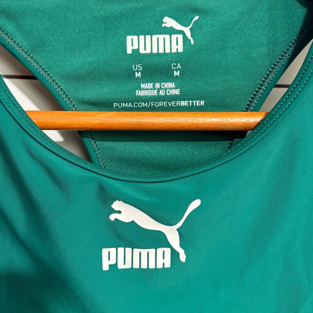 Puma Hunter Green Sports Bra M - Picture 4 of 5